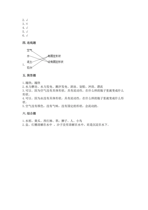 苏教版一年级下册科学期末测试卷及参考答案.docx