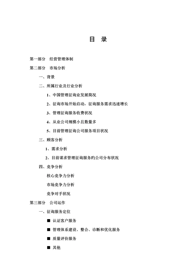 咨询公司商业综合计划书.docx