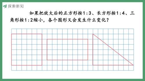 新人教版数学六年级下册4.3.4  图形的放大与缩小课件