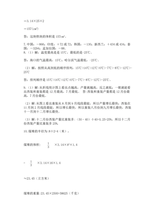 六年级小升初数学解决问题50道附答案（突破训练）.docx