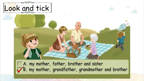 Unit 2 My family Part B Let's learn&Let's chant  课