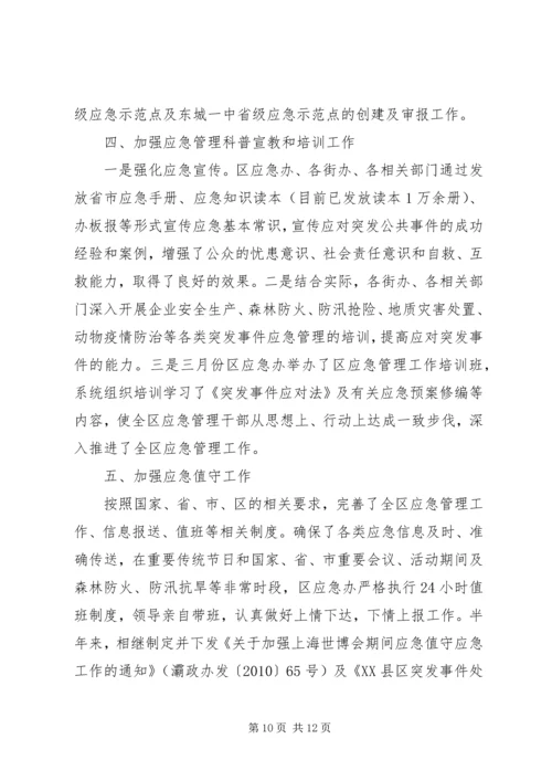 市应急管理办公室工作总结与计划.docx