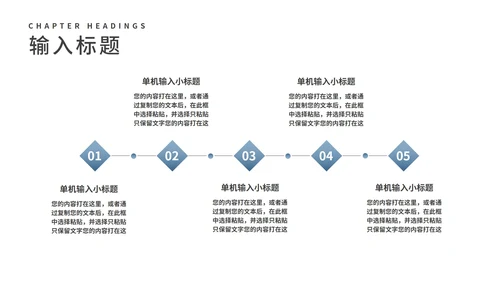 蓝色商务风职场工作总结汇报PPT模板
