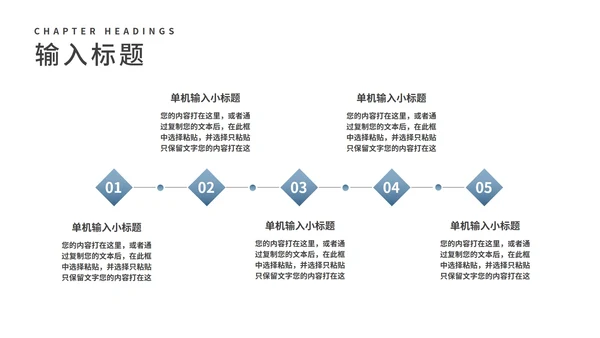 蓝色商务风职场工作总结汇报PPT模板