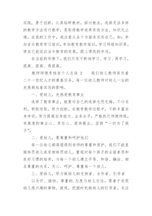 教师师德考核表个人总结.docx