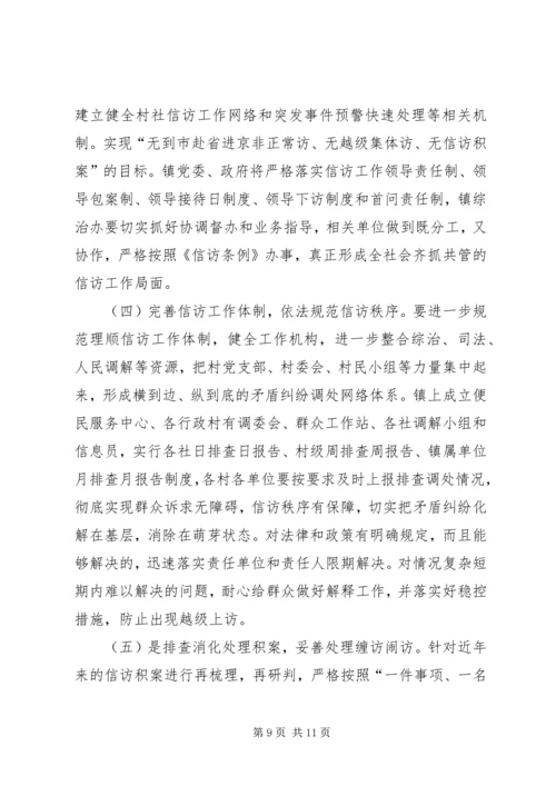 综治信访工作计划模板20XX年.docx