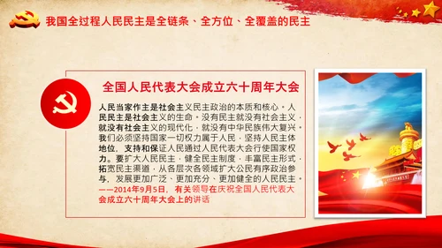 社会主义人民代表大会人民民主专政PPT模板