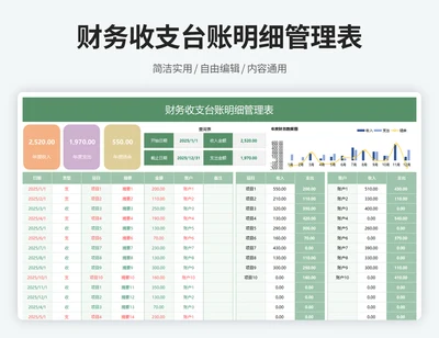 财务收支记账管理系统