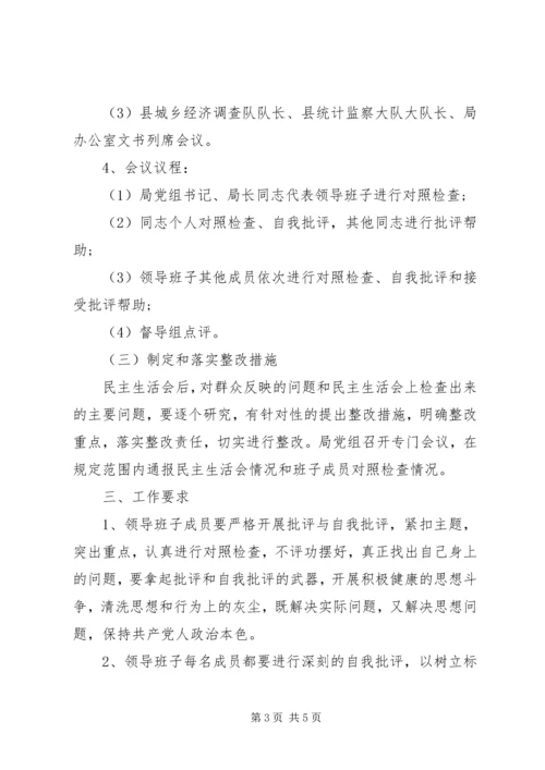 领导班子专题民主生活会工作方案 (6).docx