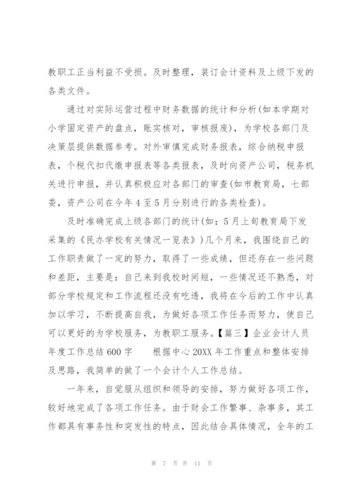 企业会计人员年度工作总结600字.docx