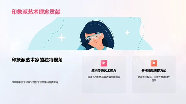 印象派艺术解读PPT模板