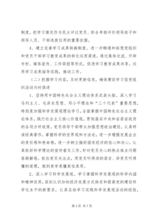 推进学习型党组织建设的做法和经验.docx