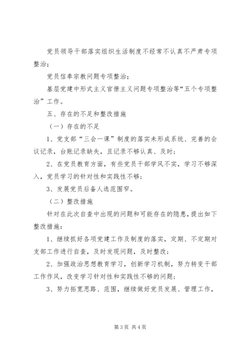 第三支部上半年党建工作自查报告.docx