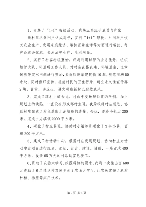 城管局挂点帮扶工作报告2篇.docx