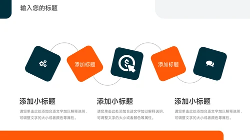 橙色商务风员工入职培训PPT模板