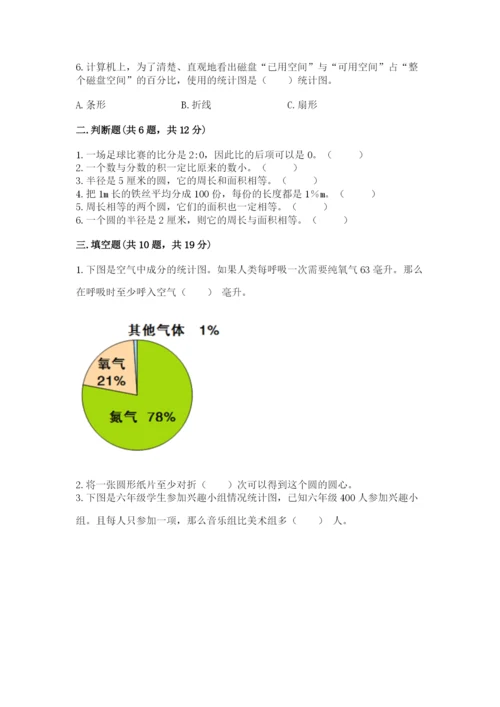 2022六年级上册数学《期末测试卷》含答案【黄金题型】.docx