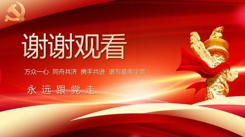 党建政府工作报告动态PPT