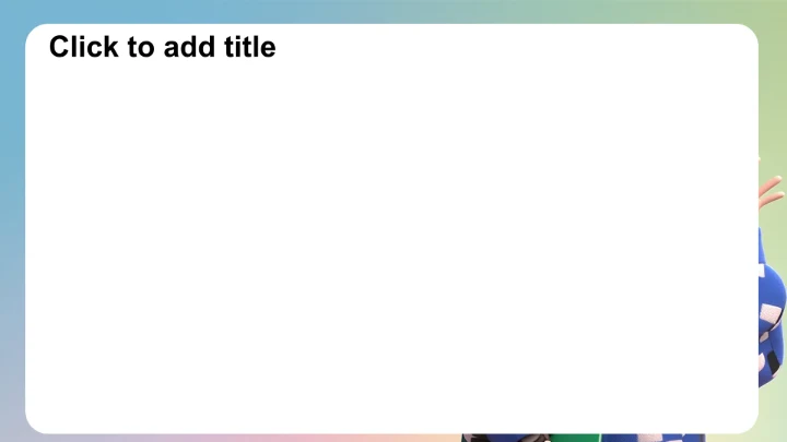 蓝色卡通风大学生自我介绍教育培训PPT主题