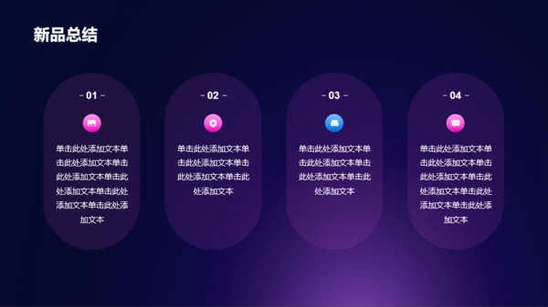 紫色炫酷新趋势新未来发布会PPT模板