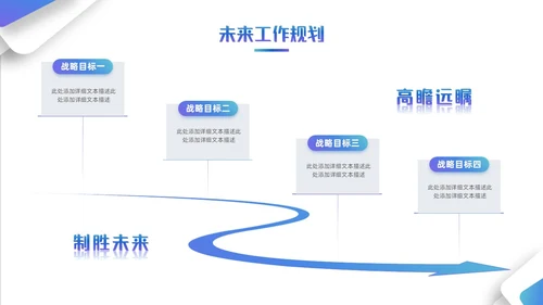 简约风立体形状叠压渐变工作总结汇报
