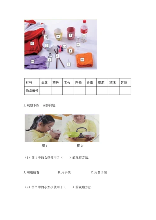 教科版科学二年级上册《期末测试卷》含答案【新】.docx
