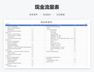 现金流量表
