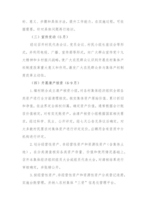 村农村集体产权核心制度改革实施专业方案.docx