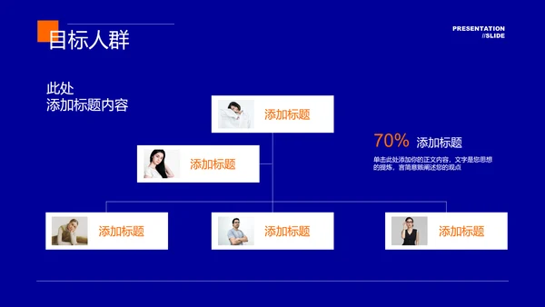 蓝色极简风格营销计划PPT演示模板