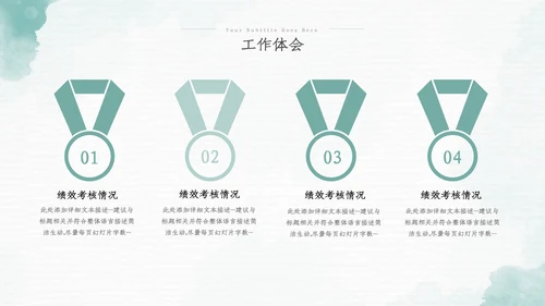 2022年中总结季度月度工作述职报告ppt