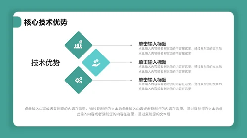 简约卡片式产品介绍PPT模板