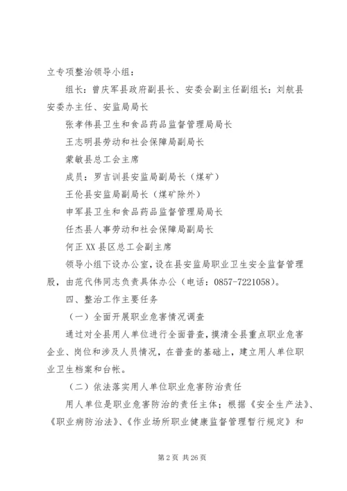 职业危害专项整治实施方案.docx