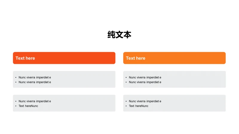 扁平PPT纯文本