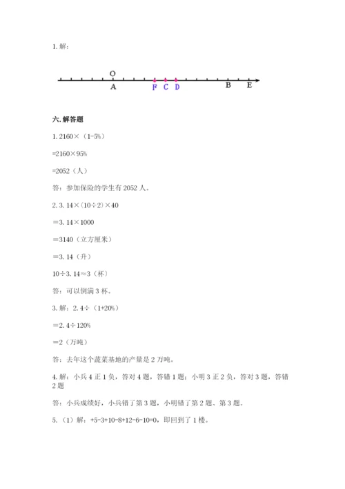 北师大版六年级下册数学期末测试卷含答案【精练】.docx