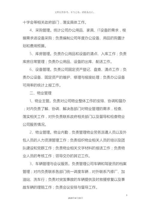 运营保障部岗位职责说明.docx