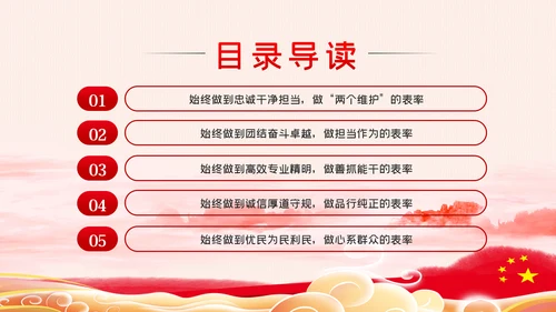 带头转变作风争做五个表率争做合格党员党课
