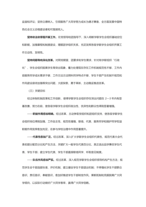 学联学生会组织改革专业方案.docx