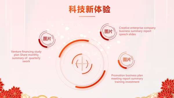 红色迎新春春节晚会年会PPT