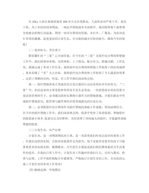 精编之村党支部年度工作总结精选范文.docx
