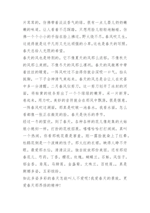 高一美丽的春天作文700字7篇.docx
