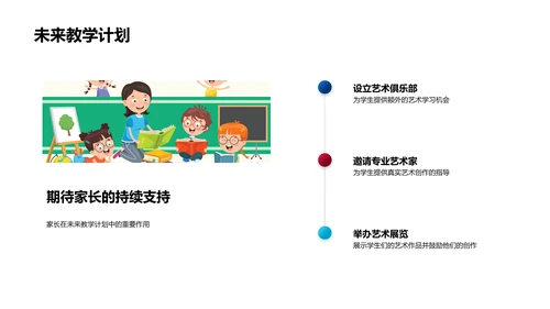 艺术课程学期成果PPT模板