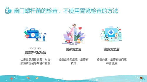 绿色插画幽门螺杆菌健康宣教培训PPT课件