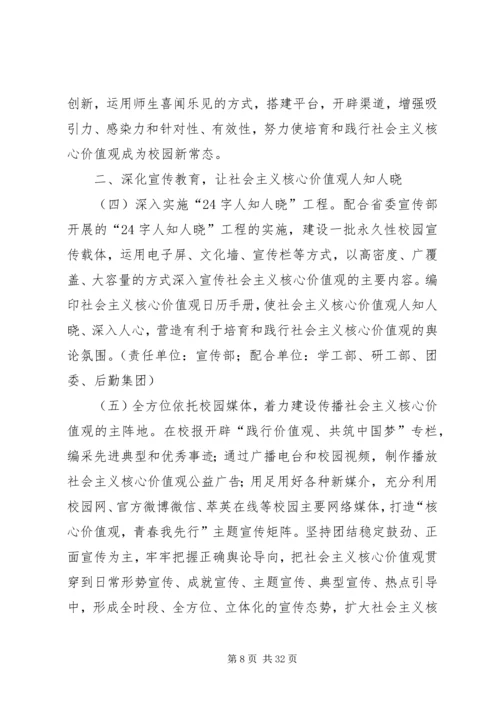 兰州新亚中学开展社会主义核心价值观.docx