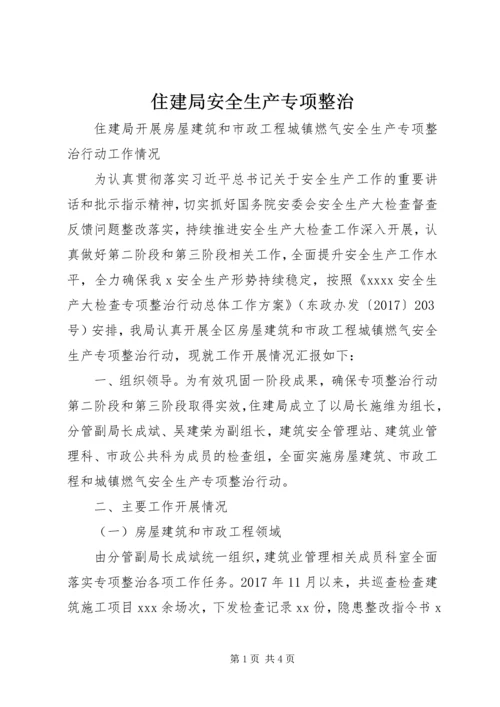 住建局安全生产专项整治 (3).docx