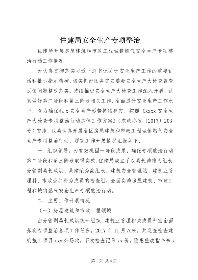 住建局安全生产专项整治 (3).docx