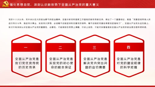 走在前作表率坚决扛起全面从严治党的使命担当ppt