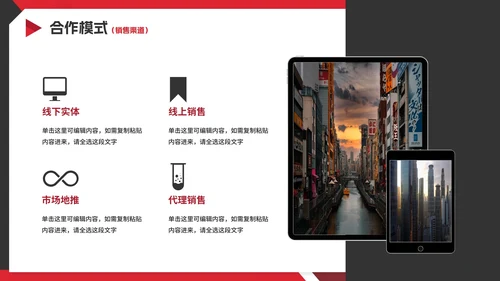 红色实景商务招商引资项目计划书PPT模板