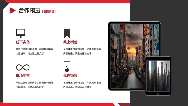 红色实景商务招商引资项目计划书PPT模板