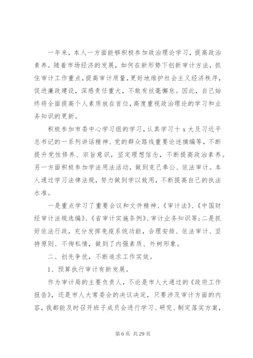 审计局述职述廉报告范文精选5篇.docx