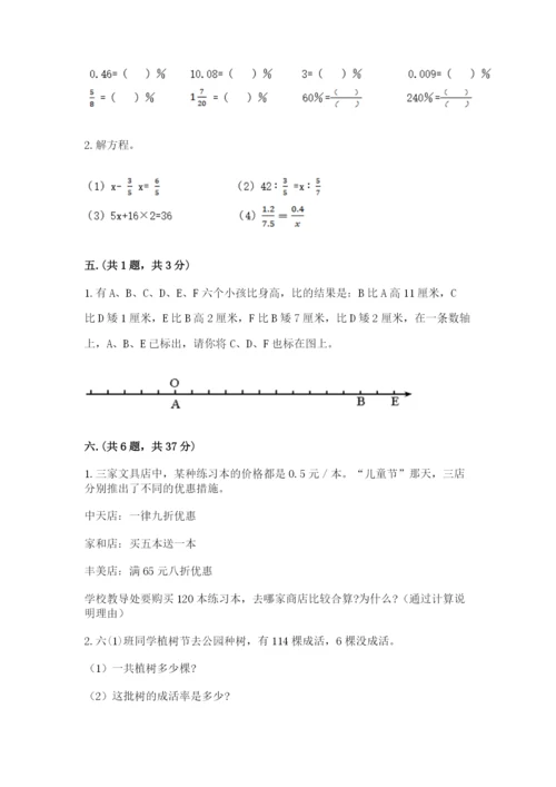 小学六年级升初中模拟试卷有答案.docx