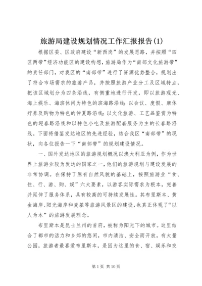 旅游局建设规划情况工作汇报报告(1).docx